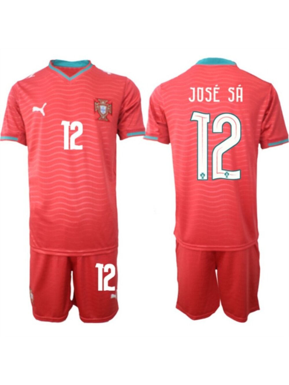 José Sá Red 2026 WC Soccer Jersey Suit